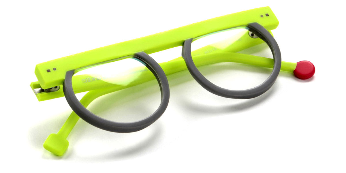 Sabine Be® Be Strong By Mina - Matte Neon Yellow / Matte Solid Grey Eyeglasses