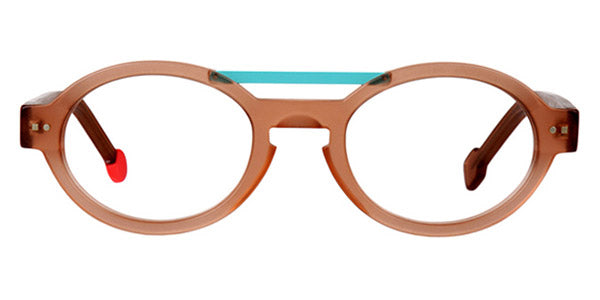Sabine Be® Be Trendy - Matte Translucent Beige / Satin Turquoise Eyeglasses