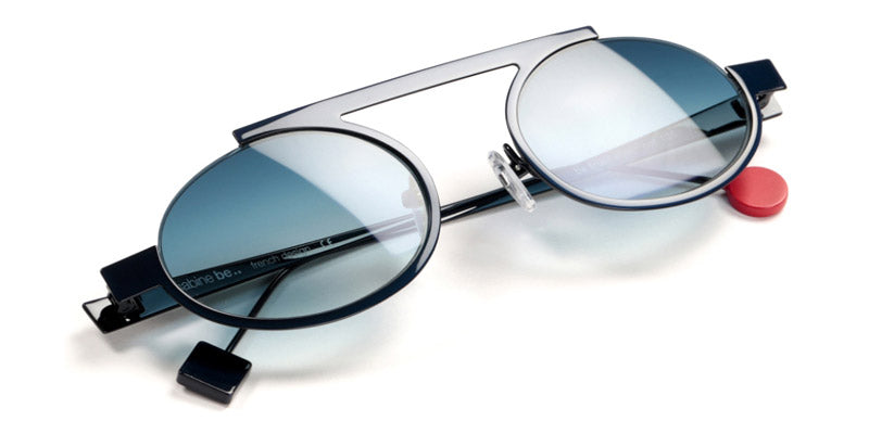 Sabine Be® Be Trust Slim Sun - Shiny Navy Blue Sunglasses