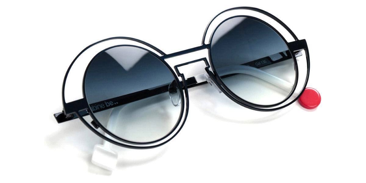 Sabine Be® Be Val De Loire Wire Sun - Shiny Navy Blue Sunglasses
