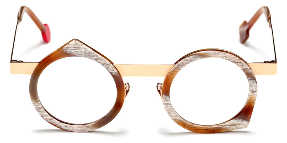 Sabine Be® Be Yoon - Shiny Vintage Horn / Polished Rose Gold Eyeglasses