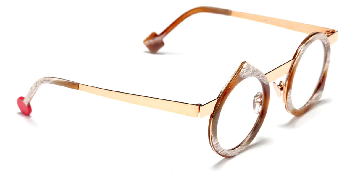Sabine Be® Be Yoon - Shiny Vintage Horn / Polished Rose Gold Eyeglasses