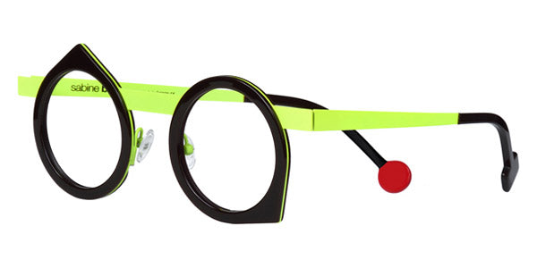 Sabine Be® Be Yoon - Shiny Dark Choco / Satin Neon Yellow Eyeglasses