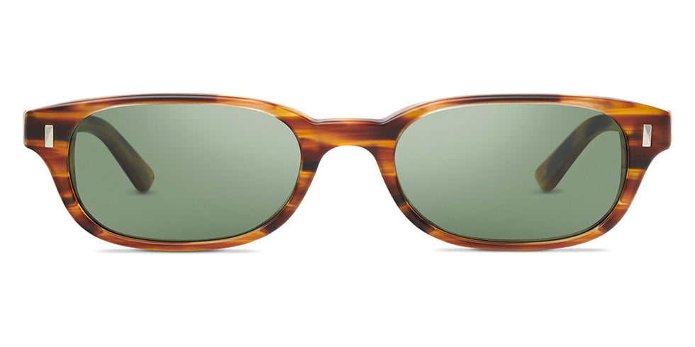 SALT.® BERTRAM SAL BERTRAM 002 53 - Matte Wood Grain/Polarized Glass G-15 Lens Sunglasses