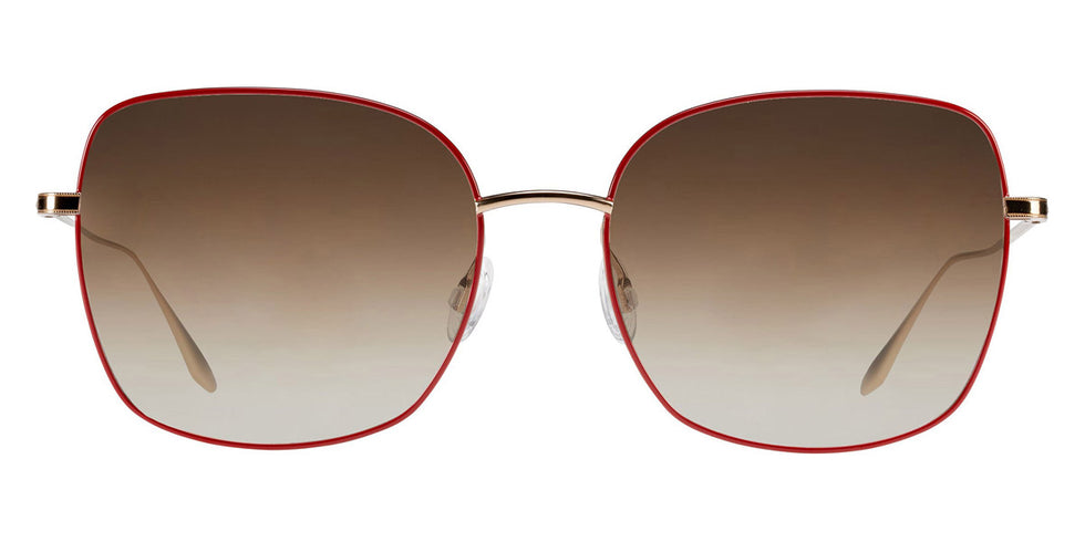 Barton Perreira® Camille - Gold/Ruby Enamel / Smokey Topaz AR Sunglasses
