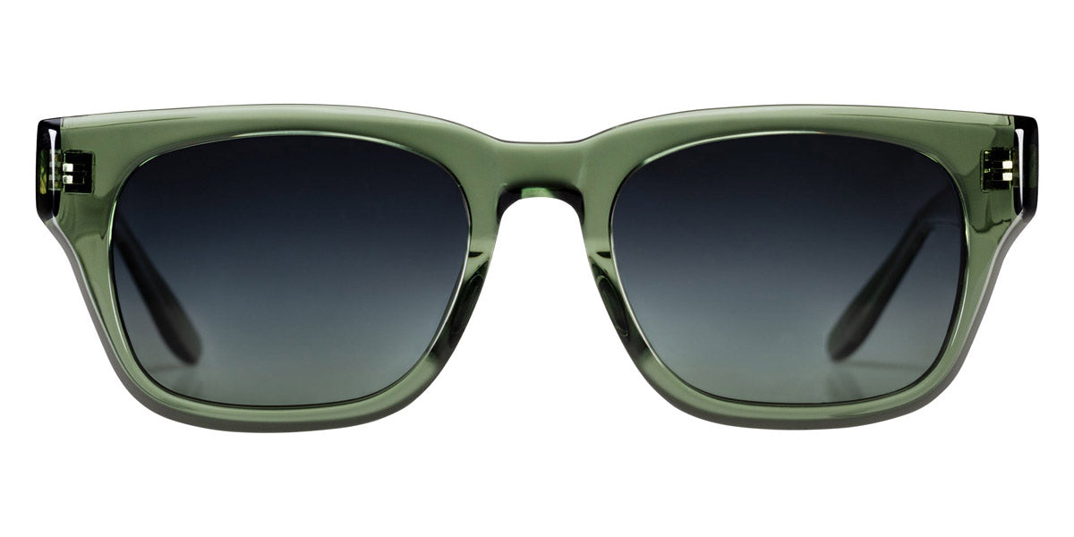Barton Perreira® Domino Sun - Olive Green / Poison Ivy Polarized AR Sunglasses