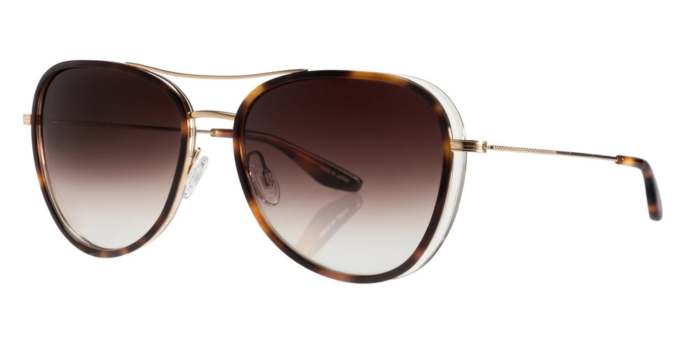 Barton Perreira® Gesner - Mahagony Blonde Laminate / Gold / Smokey Topaz (AR) Sunglasses