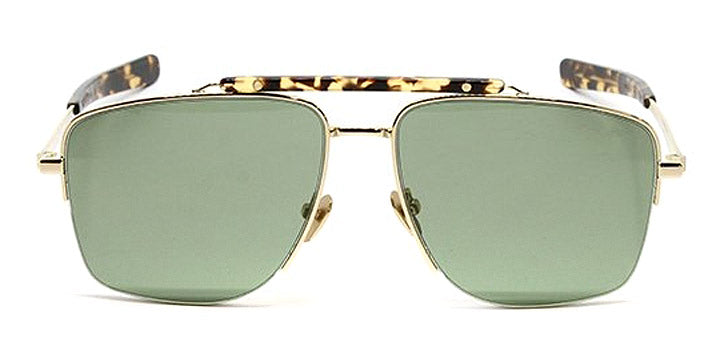 Brioni® BR0053S - Gold / Green Sunglasses