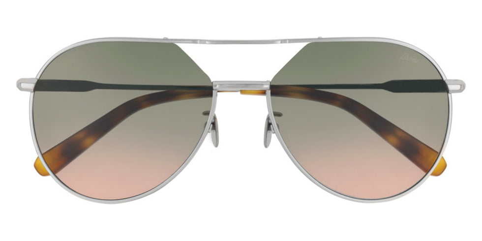 Brioni® BR0066S - Ruthenium / Green Gradient Sunglasses