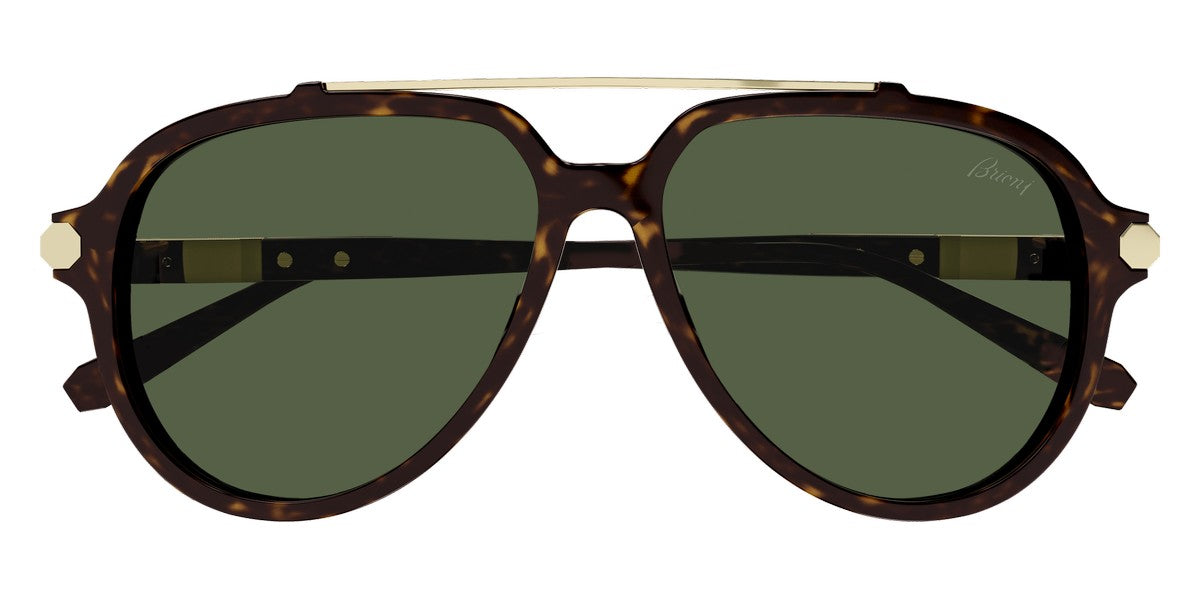 Brioni® BR0096S - Havana / Green Sunglasses