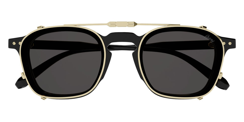 Brioni® BR0097S - Black / Gray Sunglasses