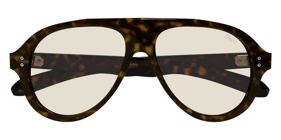 Brioni® BR0100S - Havana / Yellow Sunglasses