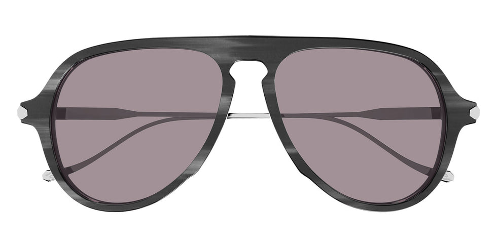 Brioni® BR0104S - Gray/Silver / Gray Sunglasses