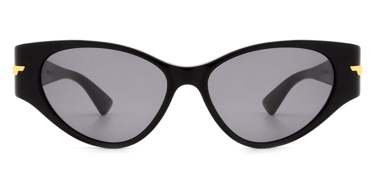 Bottega Veneta Black Cat-Eye Sunglasses with Gold Accents BV1002S Bottega Veneta BV1002S 001 Black Cat Eye Sunglasses | Buy  main image 4