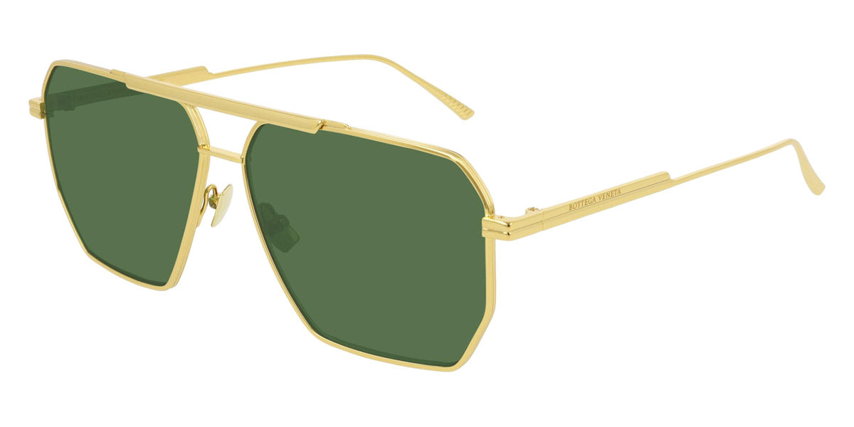 Bottega Veneta® BV1012S - Gold / Green Sunglasses