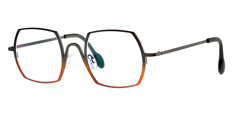 Theo® Cambria TH CAMBRIA 293 48 - Black/Brown Eyeglasses