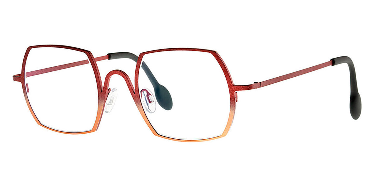 Theo® Cambria - Gold / Red Eyeglasses