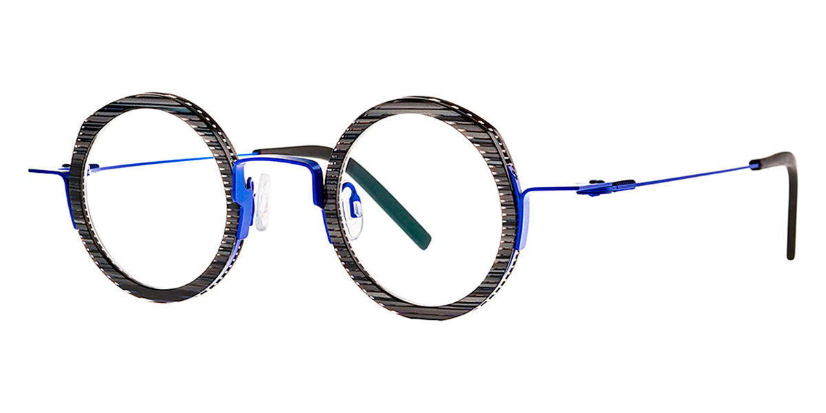 Theo® Carrot TH CARROT 026 42 - Black Lined+Electricblue Eyeglasses