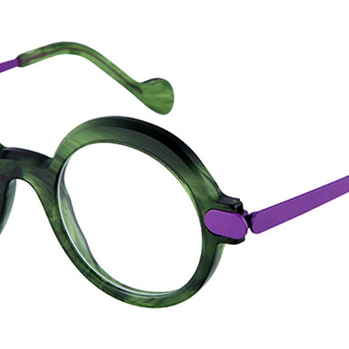 NaoNed® Clouet NAO Clouet 74V 46 - Transparent Green / Hocco Violet Eyeglasses