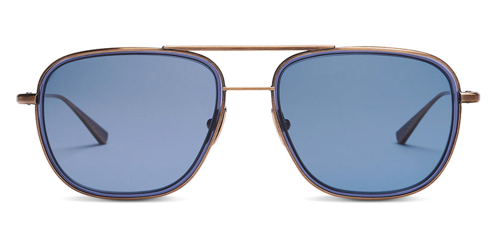 SALT.® COLORADO 55 SAL COLORADO 55 002 55 - Antique Gold/Indigo Blue/Polarized Glass Denim Lens Sunglasses