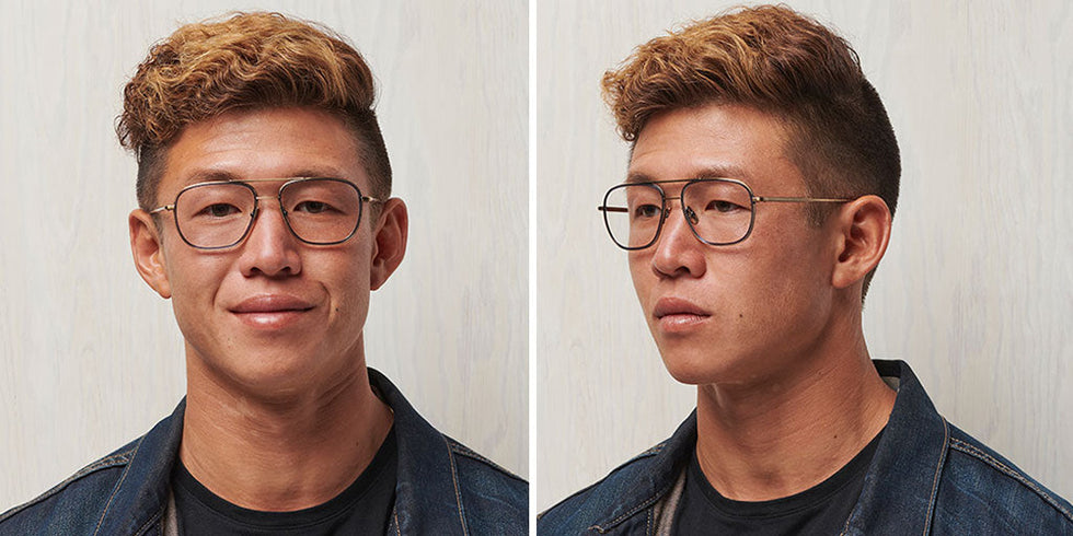 SALT.® COLORADO 55 RX SAL COLORADO 55 RX 005 55 - Antique Gold/Indigo Blue Eyeglasses