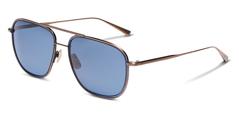 SALT.® COLORADO 58 SAL COLORADO 58 002 58 - Antique Gold/Indigo Blue/Polarized Glass Denim Lens Sunglasses