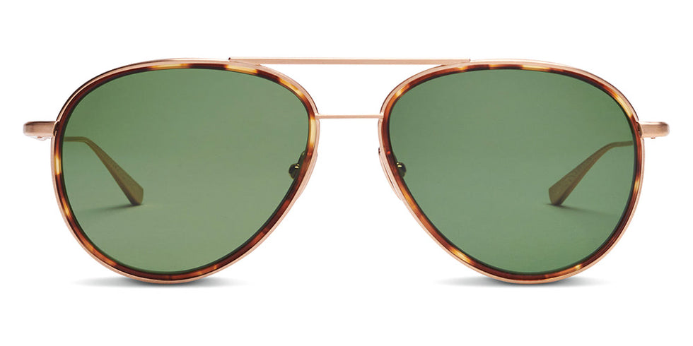 SALT.® COLUMBIA 56 SAL COLUMBIA 56 004 56 - Brushed Gold/Antique Leaves/Polarized Glass Forest Lens Sunglasses