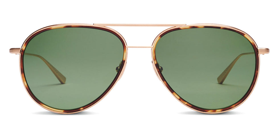 SALT.® COLUMBIA 59 SAL COLUMBIA 59 004 59 - Brushed Gold/Antique Leaves/Polarized Glass Forest Lens Sunglasses