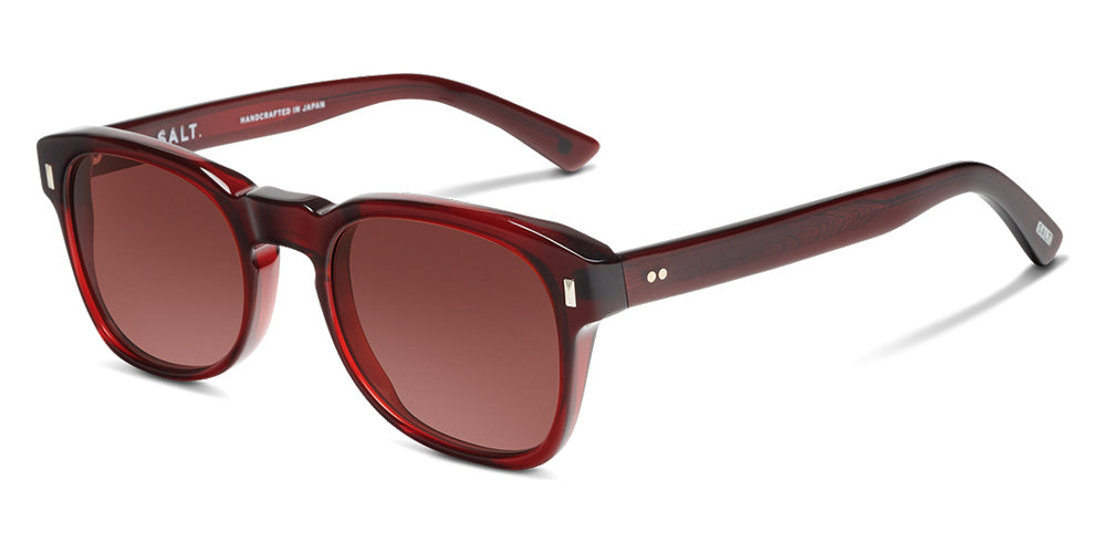 SALT.® COOLIDGE SAL COOLIDGE 004 55 - Redwood/Glass Crimson Sunglasses
