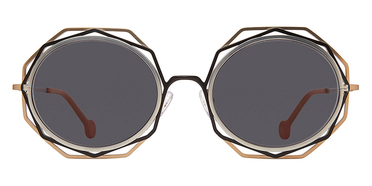 L.A.Eyeworks® CORAZON LA CORAZON 830 55 - Silver-Black-Gold-Matte Sunglasses