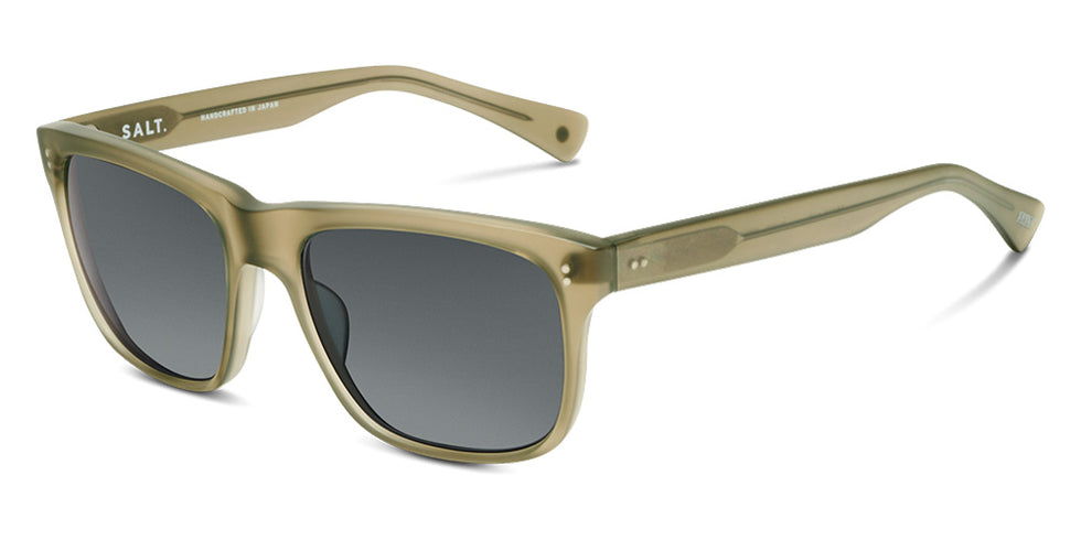 SALT.® ELIHU SAL ELIHU 001 57 - Matte Tea/Polarized Glass Black Lens Sunglasses