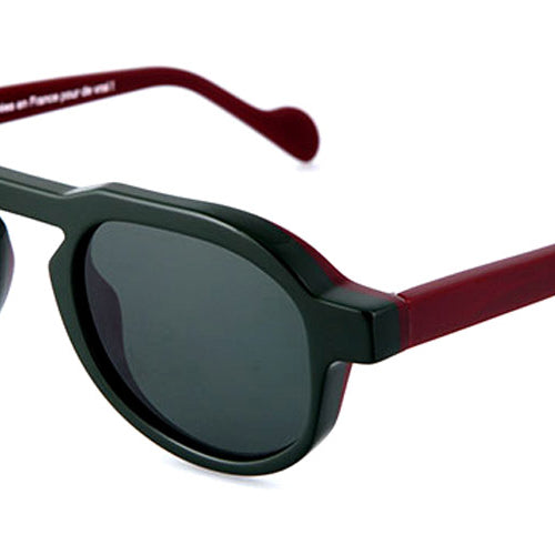 NaoNed® Emrodenn NAO Emrodenn AB3 49 - Army Green and Burgundy / Opaque Burgundy Sunglasses
