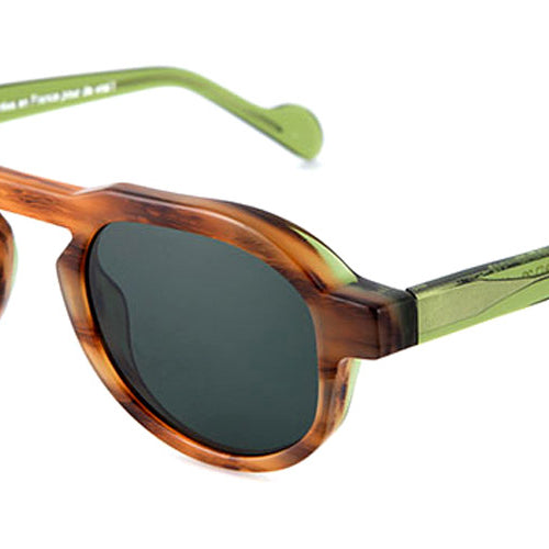 NaoNed® Emrodenn NAO Emrodenn CV1 49 - Horn and Green / Cristal Green Sunglasses