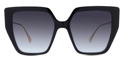Fendi® FE40012U FEN FE40012U 01B 55 - Shiny Black / Smoke Sunglasses