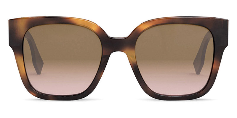 Brown O'lock square acetate sunglasses, Fendi