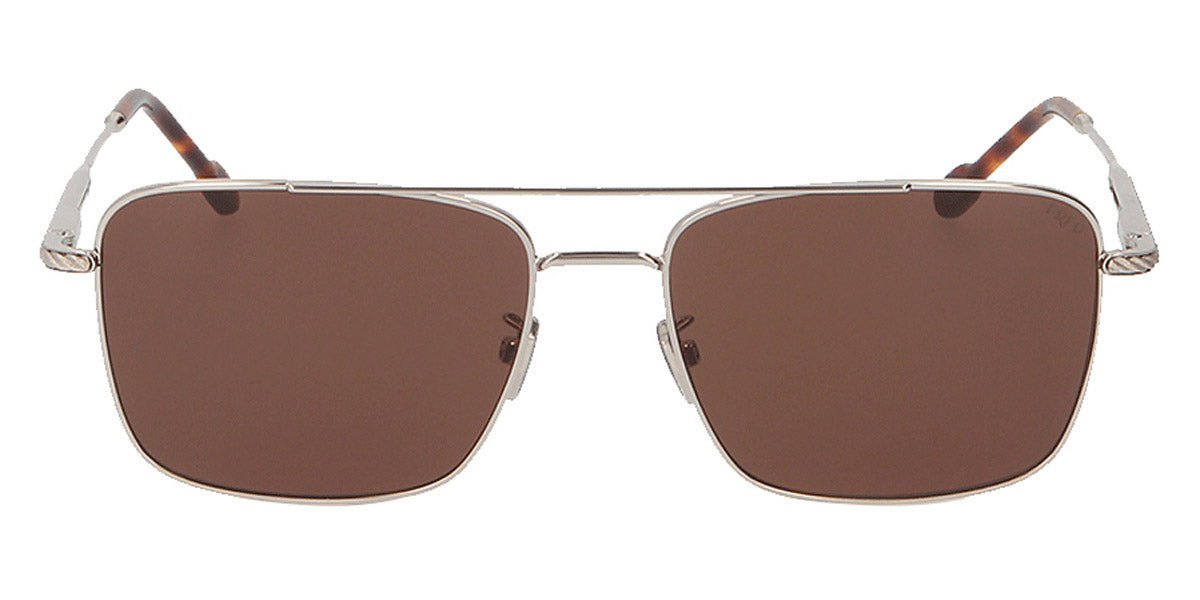 Fred® FG40019U FRD FG40019U 16E 60 - Shiny Silver/Brown Sunglasses