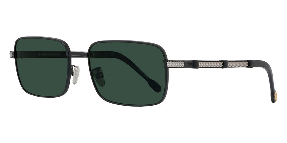 Fred® FG40035U FRD FG40035U 02N 59 - Matte Black/Green Sunglasses