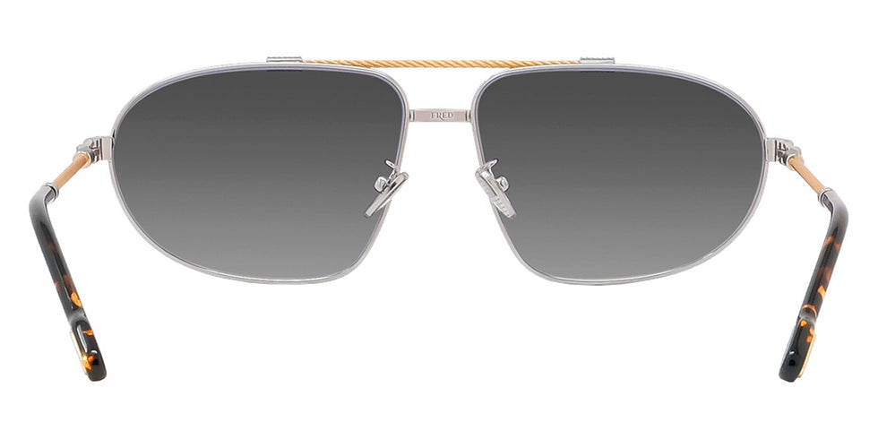 Fred® FG40037U FRD FG40037U 16B 62 - Shiny Endura Gold & Palladium/Smoke Sunglasses