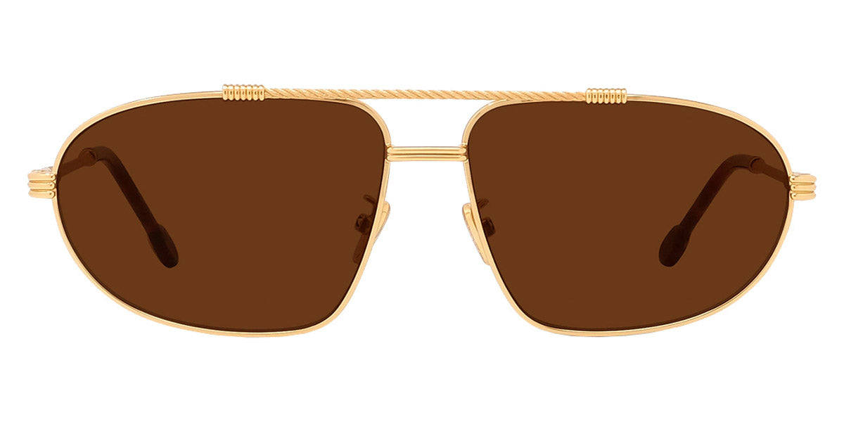 Fred® FG40037U FRD FG40037U 30E 62 - Shiny Endura Gold/Brown Sunglasses