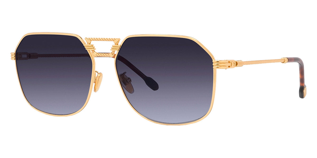 Fred® FG40038U FRD FG40038U 30B 62 - Shiny Endura Gold/Blue Sunglasses