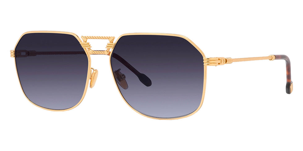 Fred® FG40038U FRD FG40038U 30B 62 - Shiny Endura Gold/Blue Sunglasses