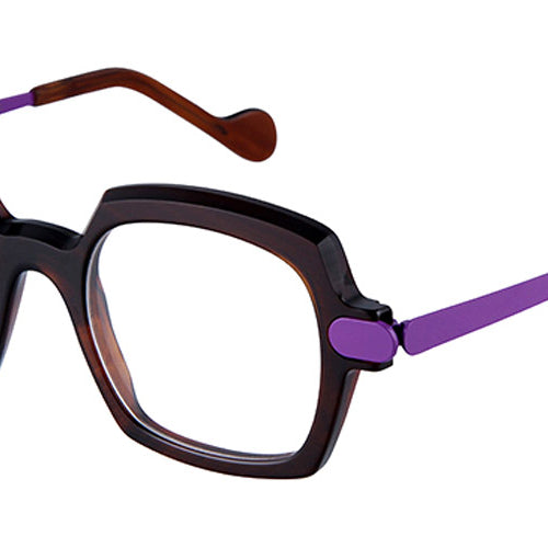 NaoNed® Fogeo NAO Fogeo 74M 47 - Transparent Brown / Hocco Violet Eyeglasses