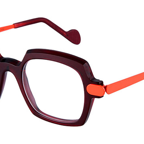 NaoNed® Fogeo NAO Fogeo 77R 47 - Transparent Red / Orange Eyeglasses
