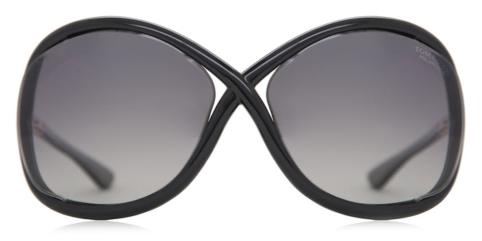 Tom Ford® FT0009 Whitney FT0009 Whitney 01D 64 - 01D - Shiny Black / Polarized Grey Lenses Sunglasses