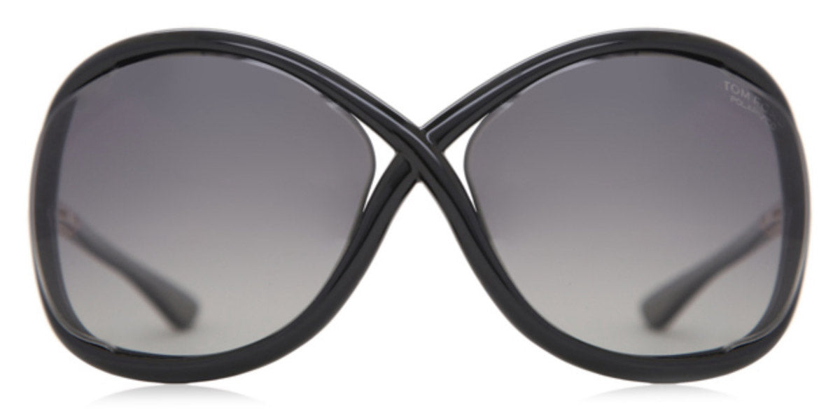 Tom Ford® FT0009 Whitney FT0009 Whitney 01D 64 - 01D - Shiny Black / Polarized Grey Lenses Sunglasses