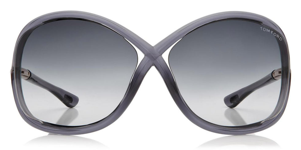 Tom Ford® FT0009 Whitney FT0009 Whitney 0B5 64 - 0B5 - Shiny Dark Grey / Gradient Smoke Lenses Sunglasses