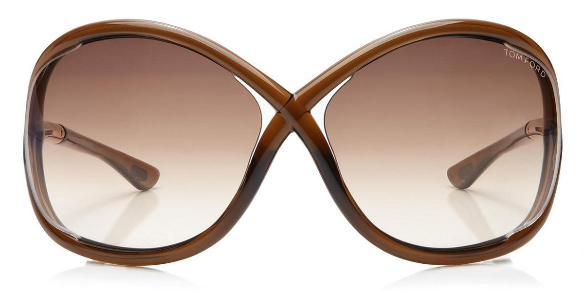 Tom Ford® FT0009 Whitney FT0009 Whitney 692 64 - 692 - Dark Brown / Gradient Brown Lenses Sunglasses