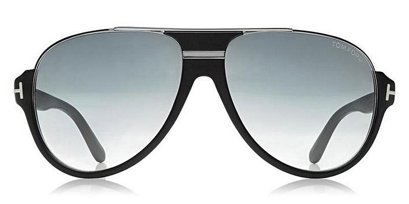 Tom Ford® FT0334 Dimitry FT0334 Dimitry 02W 59 - 02W - Matte Black, Shiny Dark Ruthenium Details / Gradient Blue Lenses Sunglasses