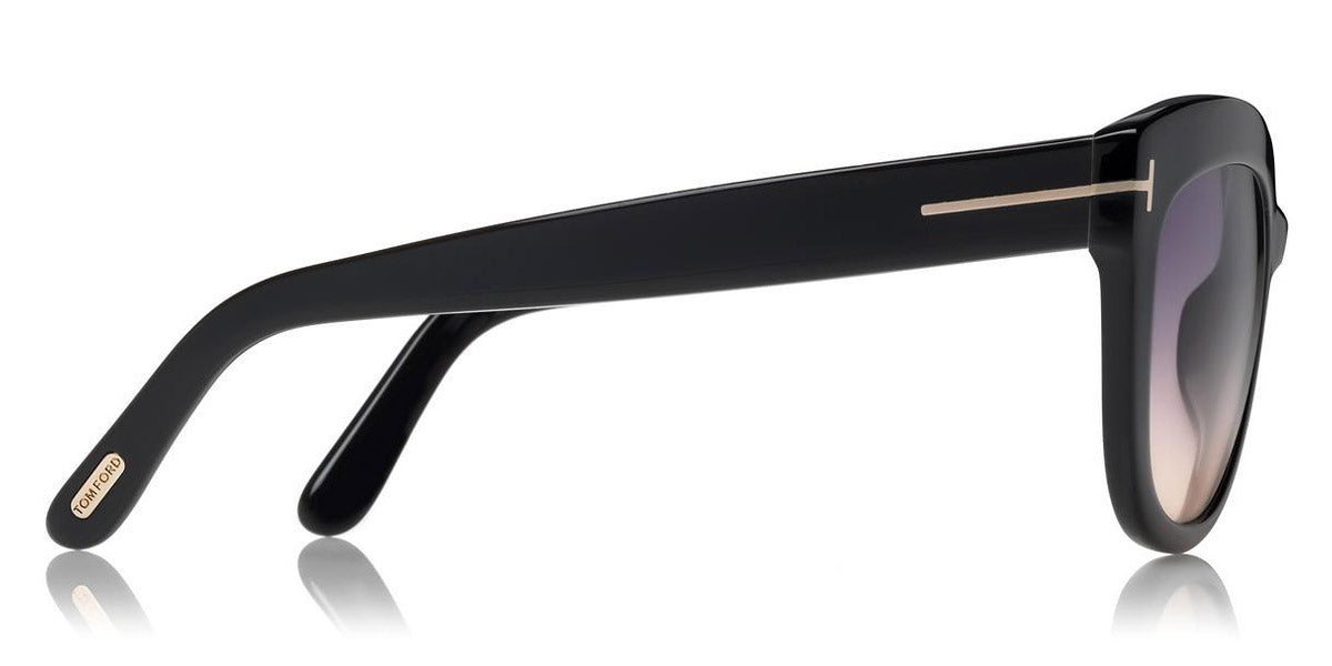 Tom Ford® FT0524 Alistair FT0524 Alistair 01B 56 - 01B - Shiny Black / Gradient Smoke Lenses Sunglasses