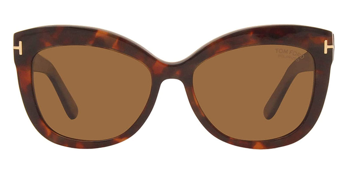 Tom Ford® FT0524 Alistair FT0524 Alistair 54H 56 - 54H - Shiny Red Havana / Brown Polarized Lenses Sunglasses